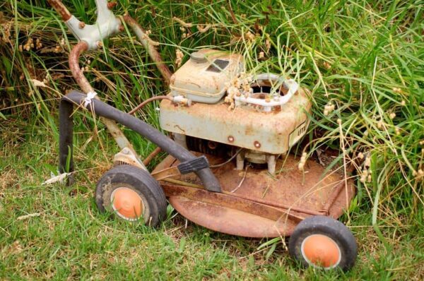 Old lawn mower.
