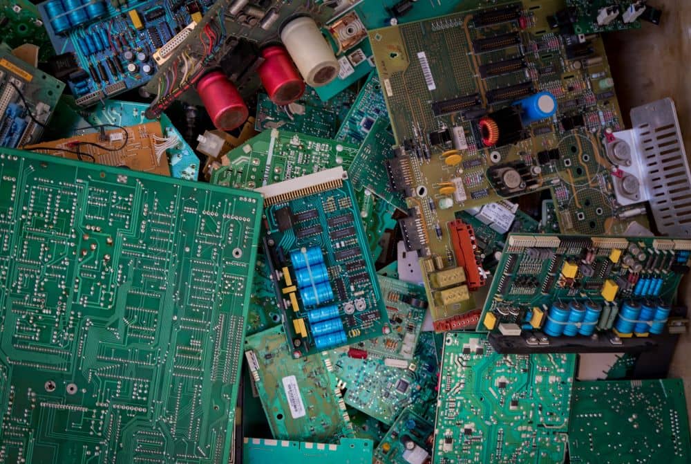 Motherboard, domestic electronic waste.