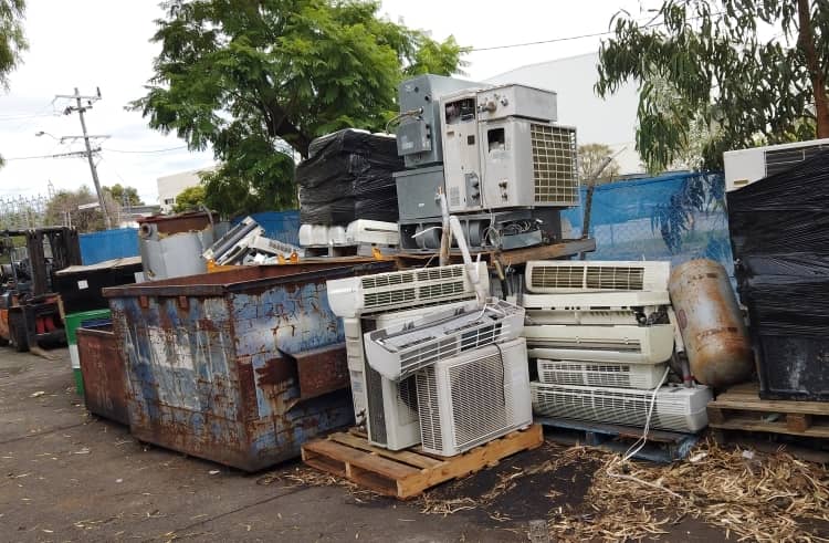 There is a considerably high amount of scrap metal in irreparable heating and cooling units.