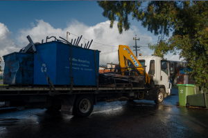 Collins Recycling collecting scrap from a customer